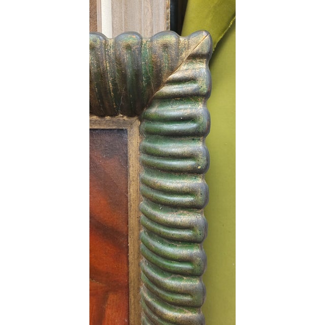 Paint Exceptional Vintage Spanish Colonial Baroque Style Painting For Sale - Image 7 of 12