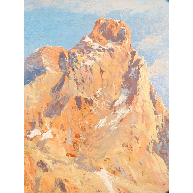 Leonardo Roda, Il Cervino, 1911, Oil on Panel, Framed For Sale - Image 15 of 18