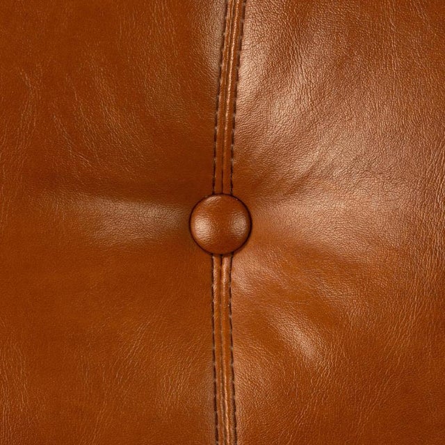 Brown Leather Chair by Hans Eichenberger, 1980s For Sale - Image 8 of 11