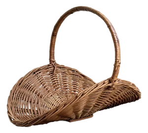 Vintage Rustic European-Style Flower Gathering Basket