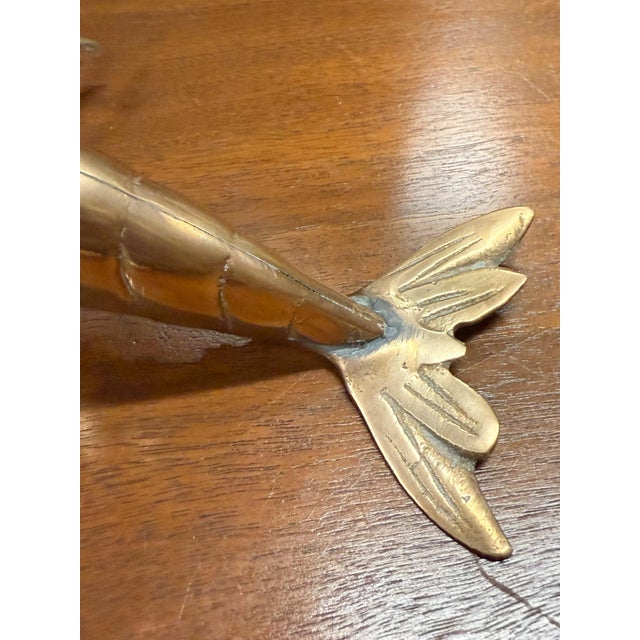 1950s Mid-Century Brass Lobster For Sale In Charleston - Image 6 of 6