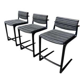 Holly Hunt Studio Shadow Counter Stools - Set of 3 For Sale