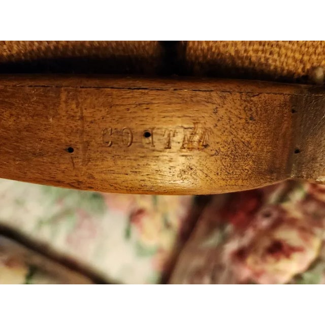 Wood 18thc French Louis XV Period Exceptionally Carved Walnut Bergeres - Signed by Antoine Leonard Couturier Christies Provenance a - Pair For Sale - Image 7 of 12