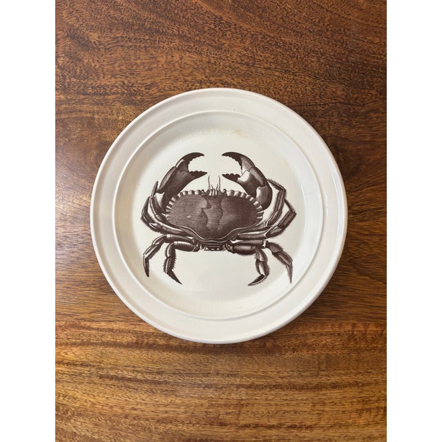 1970s Vintage Portmeirion Kingdom of the Sea Shellfish Plates - Set of 4 For Sale - Image 5 of 10