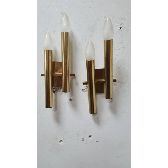 1970s Wall Lights by Sciolari, Set of 2 For Sale - Image 5 of 11