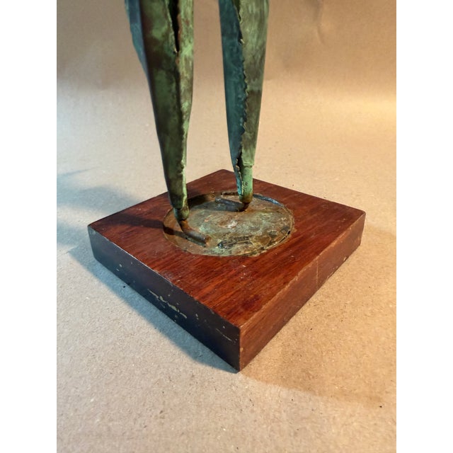 Paint Mid Century Modern Hing Woo Pang Brutalist Floral Sculpture For Sale - Image 7 of 7