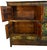 A Beautiful Tall Antique Cabinet featuring hand-painted floral designs across its panels with amazing color's and patina....