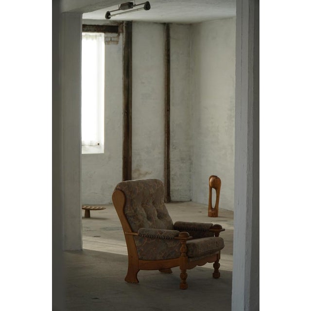 Vintage Danish Lounge Chairs in Oak and Textile by Henning Kjærnulf, 1950s, Set of 2 For Sale - Image 17 of 18