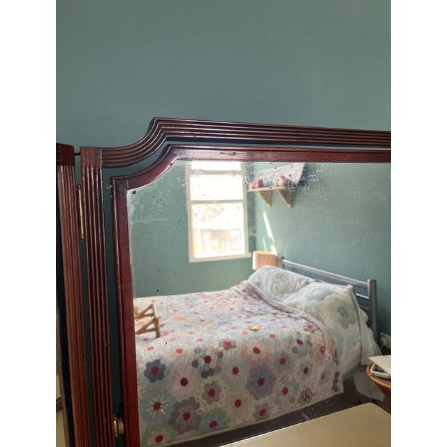Vintage Triptych Mirror with Adjustable Centre Mirror For Sale - Image 9 of 12