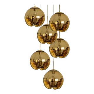 Glass Bowl Pendant Light from Mazzega, Italy, 1970s For Sale