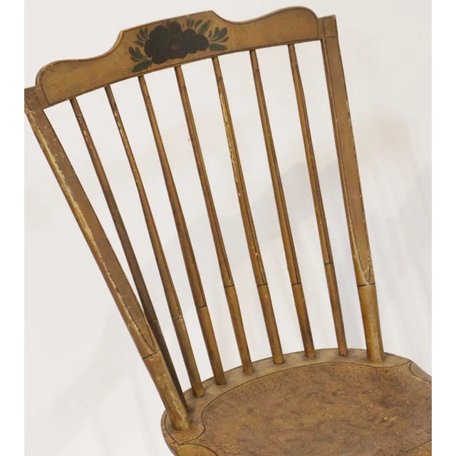 Pair of Early 20th Century Paint-Decorated Chairs For Sale - Image 9 of 9