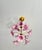 Vintage Italian Murano Style Hand-Painted Pink Floral Pendant Light, Romantic Glass Blossom Chandelier, Dramatic Ceiling Shadow Display For Sale - Image 14 of 17