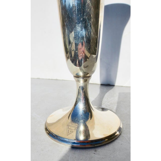 Sterling Silver Trumpet Vase For Sale In New York - Image 6 of 8