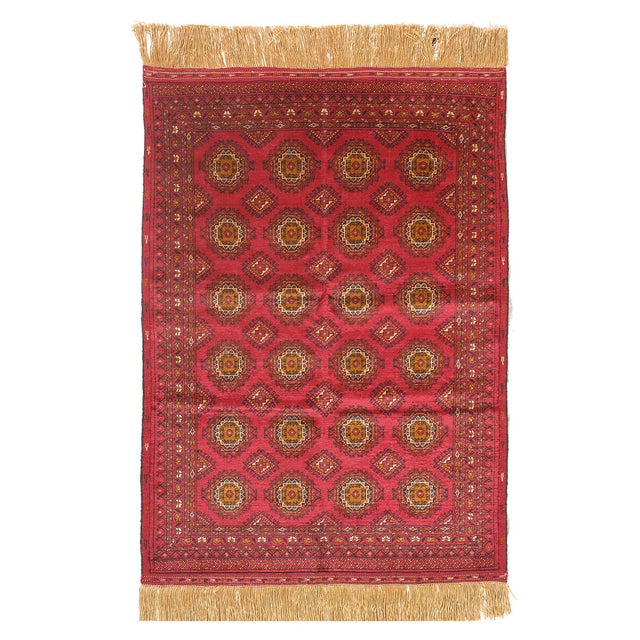 Pasargad DC Double-Sided Hand-Knotted Silk Quchan Rug For Sale - Image 4 of 6
