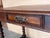 Antique French Walnut Desk with Drawer and Leather Top, 1890 For Sale - Image 12 of 15