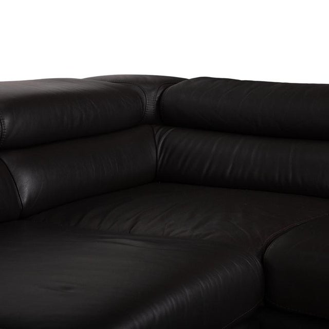 Black Courage Corner Sofa in Brown Leather from Ewald Schillig For Sale - Image 8 of 18