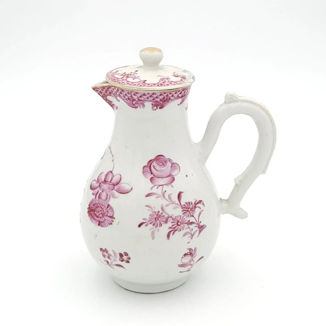 Famille Rose Chinese Pink Porcelain Creamer, Circa 1780 For Sale - Image 9 of 11
