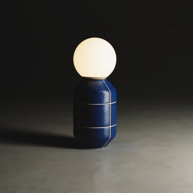 Contemporary Ceramic Base Spot Table Lamp by Svitanok For Sale - Image 3 of 9