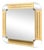 Vintage Italian Gold Mirror, 1960s For Sale