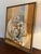 Paint Original Oriental Style Floral Painting With Gold Leaf, Dated 1981 Signed For Sale - Image 7 of 15