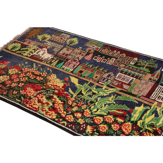 Rug & Kilim Rug & Kilim’s Twin Modern Classics Tribal Rugs With Polychromatic Pictorials For Sale - Image 4 of 7