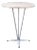 Round Table with Steel Base, Garden Table or Bistro Table For Sale