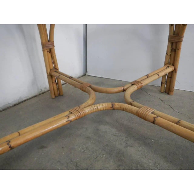 Rattan Table, Italy, 1970s For Sale - Image 10 of 12