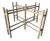 1970s Hollywood Regency Faux Bamboo Carved Wood Dining Table Base For Sale