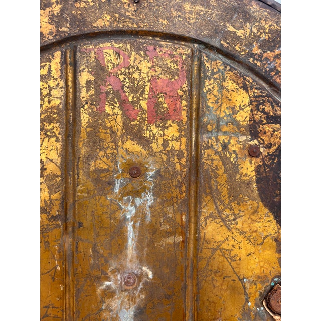 Metal 19th Century Brass Shield Shaped Griffin Wall Plaque For Sale - Image 7 of 7