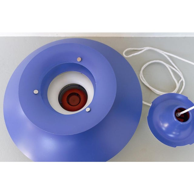 Vintage Danish Blue Ceiling Pendant PH5 by Poul Henningsen for Louis Poulsen, 1960s For Sale - Image 17 of 18
