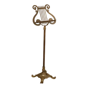 Vintage Brass Lyre Music Stand