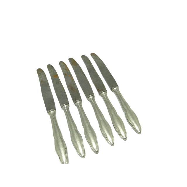 1930s Art Deco Knives, Poland, 1930s, Set of 6 For Sale - Image 5 of 9