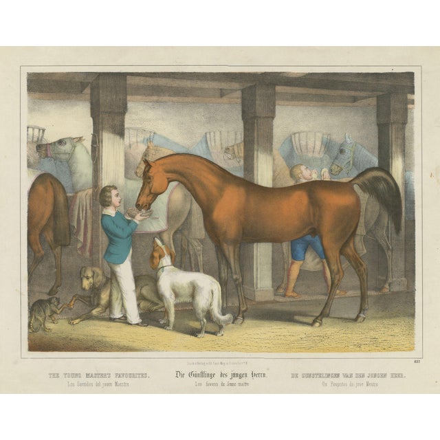 Karl Joseph Brodtmann, The Young Masters Favorites, 1827, Lithograph For Sale