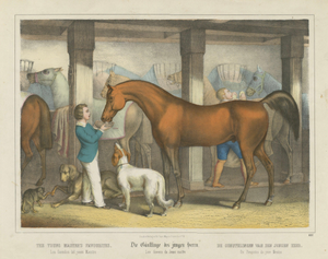 Karl Joseph Brodtmann, The Young Masters Favorites, 1827, Lithograph