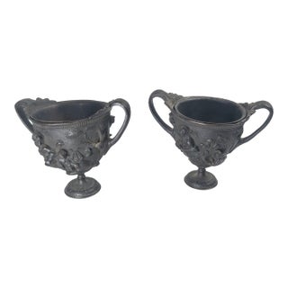 19th Century Pair of Neoclassical Grand Tour Urns With Mythological Figures For Sale