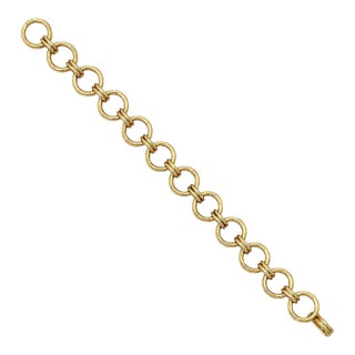 Late 20th Century 14k Yellow Gold Bracelet For Sale