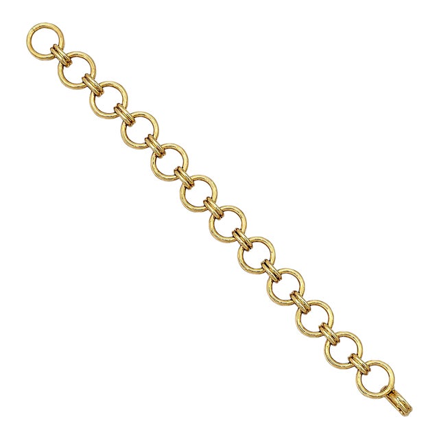 Late 20th Century 14k Yellow Gold Bracelet For Sale
