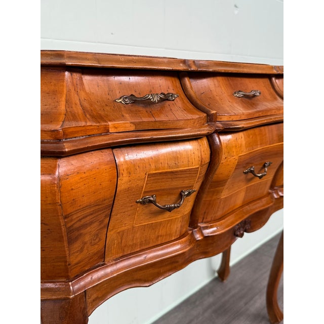 Baroque-Style Console Table with Six Drawers, 1950s For Sale - Image 9 of 18