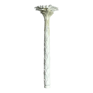 Vintage Regency Cast Plaster Palm Torchiere
