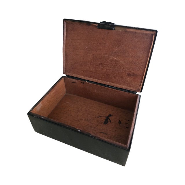 1800's Box With Original Art on Lid For Sale - Image 10 of 11