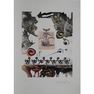 1970s Dali Memories of Surrealism Surrealist Gastronomy Dali Archives Certified Art For Sale
