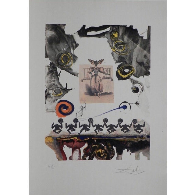 1970s Dali Memories of Surrealism Surrealist Gastronomy Dali Archives Certified Art For Sale