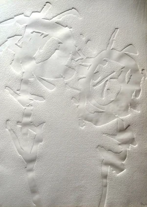 Étienne Hajdu, Flowers 2, 1970, Hand Signed Relief Engraving