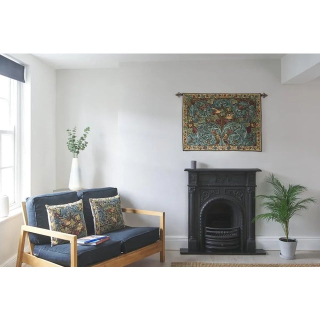 English Vine & Acanthus Loom Woven Tapestry - Requires Rod Size 5 For Sale - Image 3 of 4