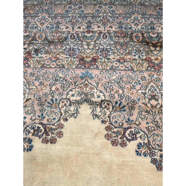 Early 21st Century Ivory Color Fine Hand Knotted Persian Kerman For Sale In Washington DC - Image 6 of 13