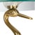 Spritely Home Tori Crane Base Accent Table - Gold/Glass For Sale - Image 4 of 8