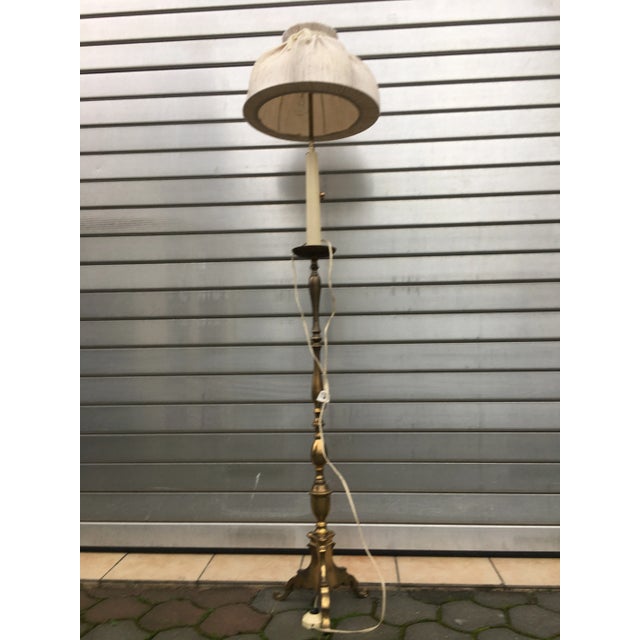 Metal Brass Floor Lamp, 1970s For Sale - Image 7 of 18