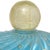 Mid-Century Modern Vintage Murano Barbini Blue Control Bubbles Gold Flecks Italian Art Glass Cookie Jar Container For Sale - Image 3 of 7