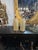Early 21st Century Pair of Murano Gold Glass Ruffle Lamps For Sale - Image 5 of 5