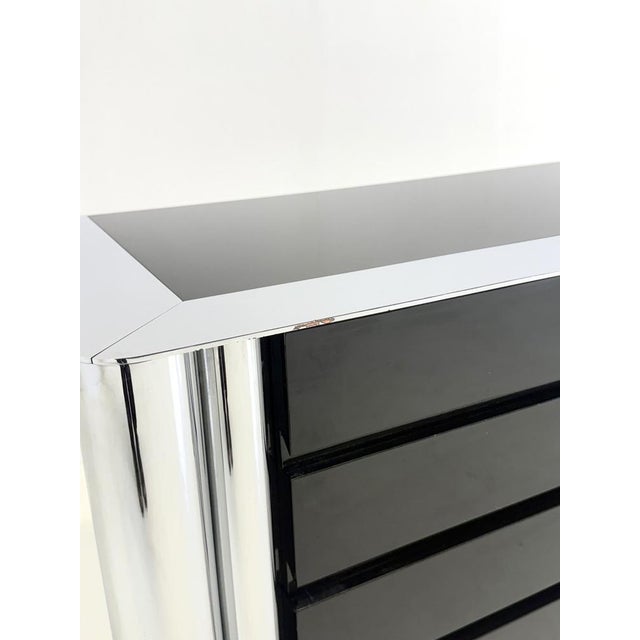 Black Sideboard attributed to Antonello Mosca for Cinova, 1960s For Sale - Image 10 of 14